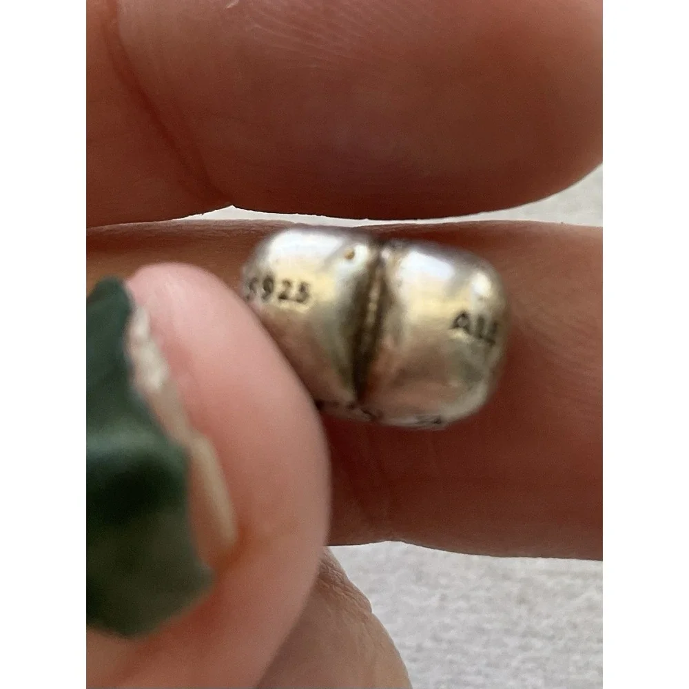 Pandora Baby Boy Charm  ALE 925 Sterling Silver Heart Blue Stone